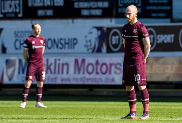 Hearts are set for a further wait to clinch a return to the Premiership. Picture: SNS