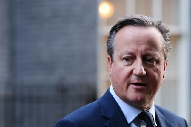 Foreign Secretary David Cameron: brass neck personified