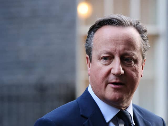 Foreign Secretary David Cameron: brass neck personified