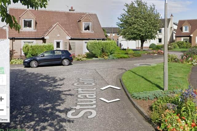 A house in Stuart Green, Corstorphine, was broken into