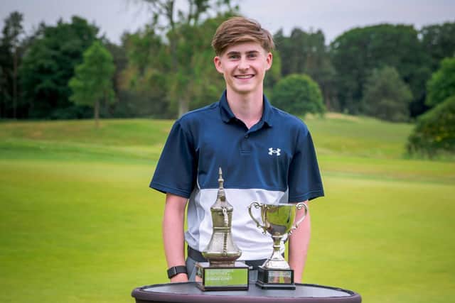 Stephen Gallacher Foundation Trophy winner Luca Smith, who is a Baberton member. Picture: Martin Cairns