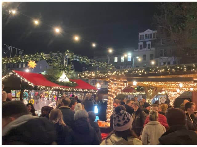 Edinburgh's Christmas Market was a busy place to be on Friday night.