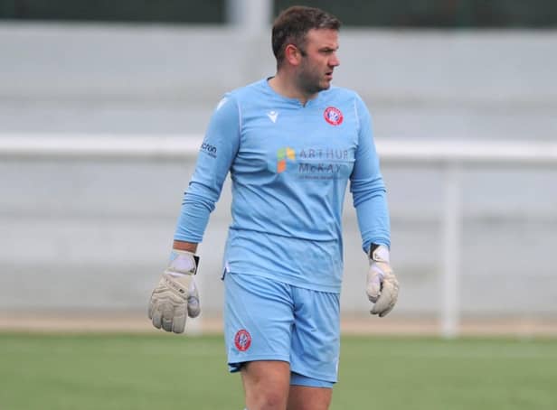 Spartans goalkeeper Blair Carswell. Picture: Mark Brown.