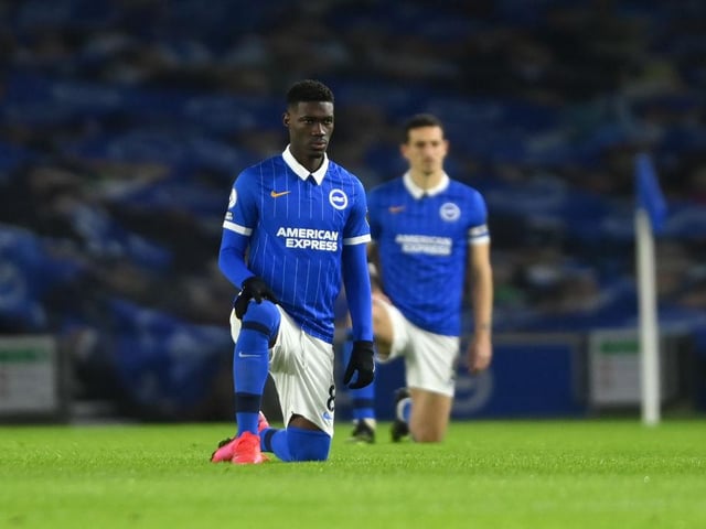 Brighton midfielder Yves Bissouma is bookies' favourite to seal an exit from the Amex this month. The 24-year-old is currently priced at 8/1 by Paddy Power for a move away before the transfer window closes. (talkSPORT)
(Photo by Mike Hewitt/Getty Images)