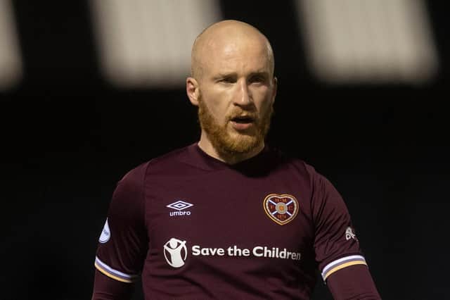 Hearts striker Liam Boyce was voted Championship Player of the Year.