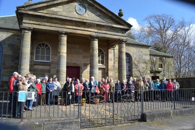 Some of the new Penicuik Trinity Community Church congregation, pictured at St Mungo's in Penicuik.