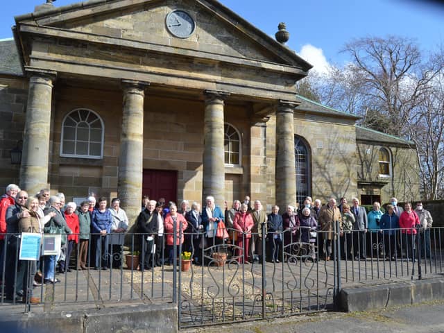 Some of the new Penicuik Trinity Community Church congregation, pictured at St Mungo's in Penicuik.