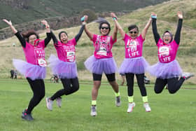 The Race for Life took place in Holyrood Park. Pictures: Lesley Martin