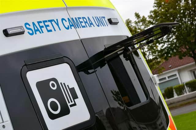 A mobile safety camera van. The new mobile safety camera van will be in place on Pentland Terrace from Monday, 15 September.