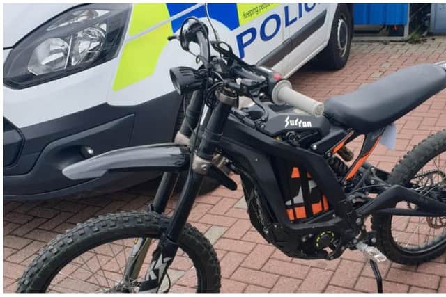Police in Edinburgh are trying to identify the owner of an electric motorcycle whose vehicle has been seized after they were seen riding it dangerously.