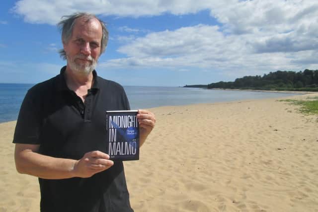 Author Torquil MacLeod at Anita's holiday beach