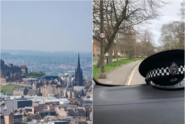 Edinburgh's police chief revealed that some residents are still breaching the coronavirus lockdown rules. Pic: Edinburgh Police Division Facebook/ JPI Media