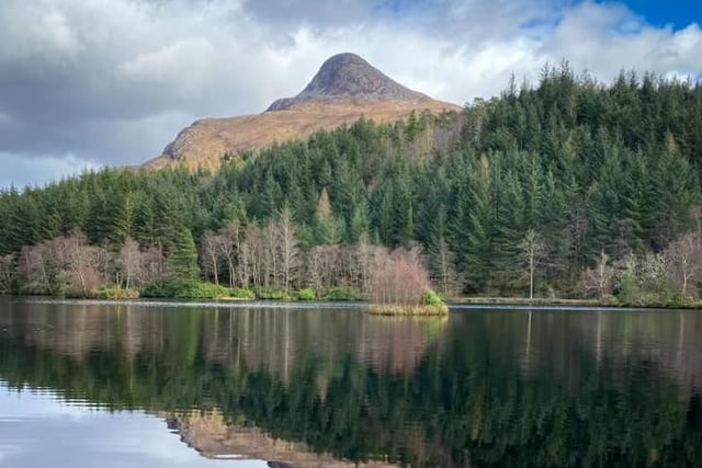 Julie Avery said: "Reflections in Glencoe Lochan of the Pap of Glencoe in March 2023."