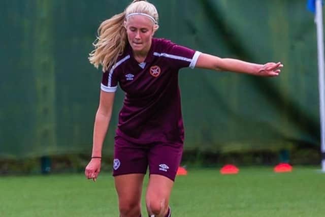 Tegan Browning has established herself in the centre of defence for Hearts this season