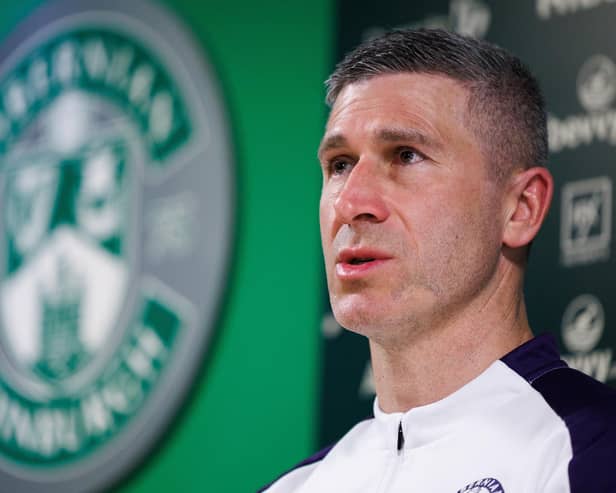 Hibs manager Nick Montgomery was under pressure going into today’s game. 