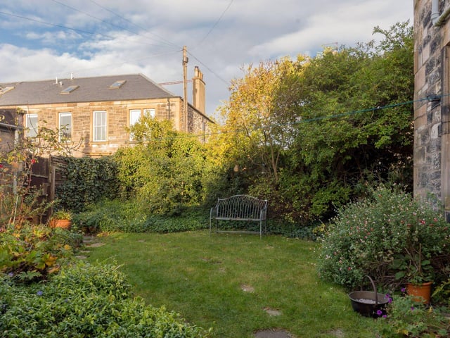 This impressive Portobello property is set within mature gardens.