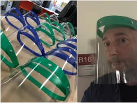 Workshop technician Colin Malcolm began churning out the face shields using a laser cutter at the Merchiston campus just hours after hearing about nurses trying to make their own from cotton before going on shift.