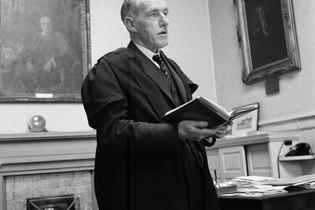 Royal High School Rector Dr David S Imrie in March 1963.