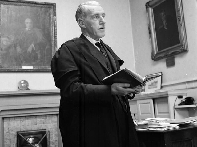 Royal High School Rector Dr David S Imrie in March 1963.