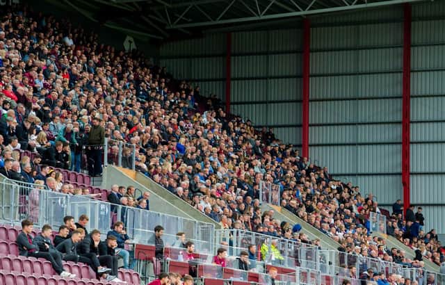 Hearts are looking forward to an increased home capacity for the game against Aberdeen on Sunday.