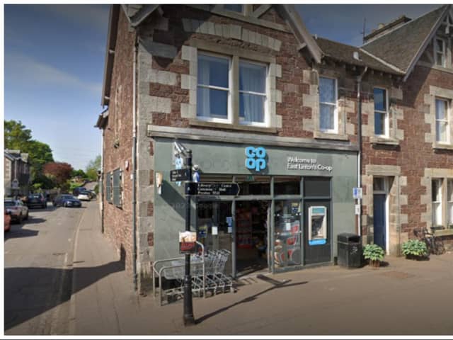 Police are appealing for information following a break-in and theft from a Co-op store in East Linton. Photo: Google Street View