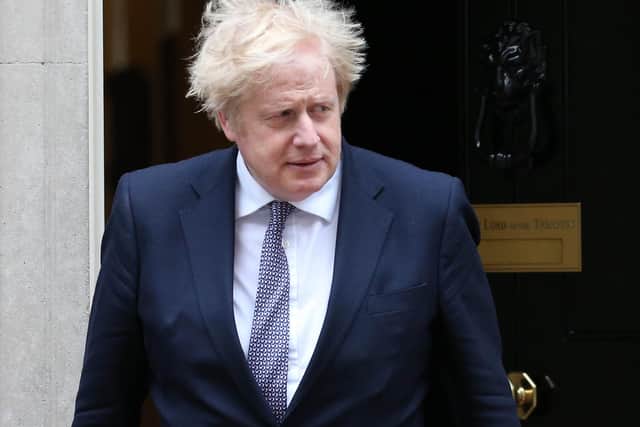 Boris Johnson is portrayed by supporters as leading the West's response to the war in Ukraine (Picture: Jonathan Brady/PA)