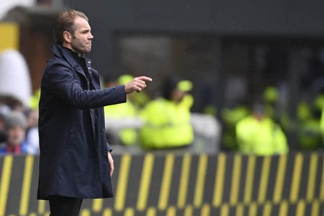 Hearts manager Robbie Neilson during the 2-2 draw with Kilmarnock.