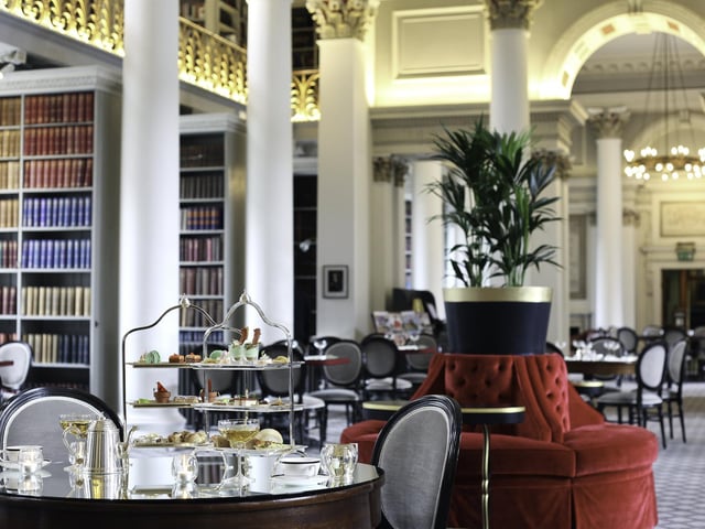 Located on Parliament Square in Edinburgh's Old Town is The Colonnades at the Signet Library - a gorgeous venue to enjoy Mother's Day Afternoon Tea in. One reviewer said that the venue serves the "best Afternoon Tea going” and compared the sweet desserts to a "work of art".