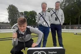 Stephen Gallacher Foundation member Rory McClafferty with Jane Connachan, one the coaches, and Stuart Johnston at The Renaissance Club. Picture: DP World