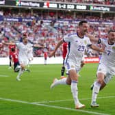 Euro 2024: Scotland's John McGinn and Kenny McLean wheel away to celebrate the latter's winner in Norway on Saturday. (Picture: Zac Goodwin/PA Wire.)