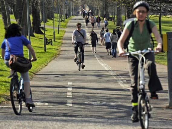 Cycling boom in Scotland as number of cyclists spike over Covid lockdowns picture: JPI Media
