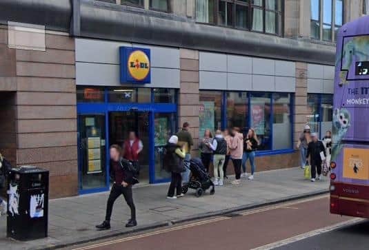 The incident happened at Lidl in Nicolson Street. Picture: Google Maps