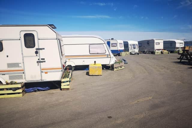 Only one caravan owner has signed up to leave by August