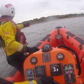 The Kinghorn RNLI crew saved the life of a swimmer swept ashore in Kirkcaldy at the weekend.