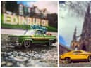Ross Burns, has taken a photo of one of his son’s many Hot Wheels cars every day for the past 1,000 days in various locations around the UK.