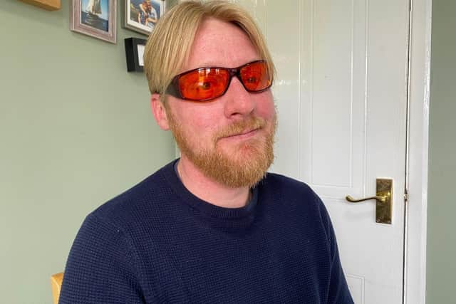 Phil Purvis from Gorebridge, who has Retinitis Pigmentosa and has received support from Sight Scotland.