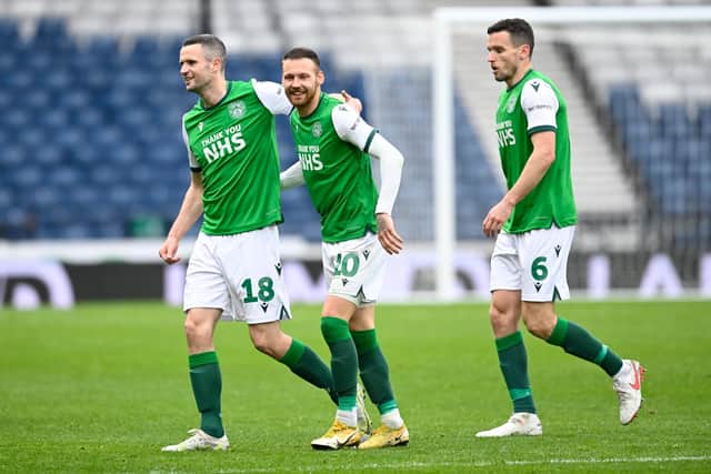Hibs defeated Dundee United 2-0 in the semi-final. Picture: SNS