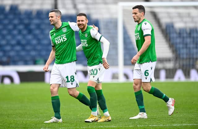 Hibs defeated Dundee United 2-0 in the semi-final. Picture: SNS