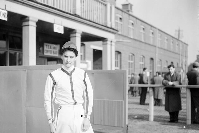 Star jockey Lester Piggott at Musselburgh Races in September 1959.