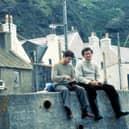 Actors Peter Riegert (Mac) and Chris Rozycki (Viktor) star in Bill Forsyth's classic comedy Local Hero, which was partly shot in Pennan, in Aberdeenshire. Picture: Moviestore/Shutterstock