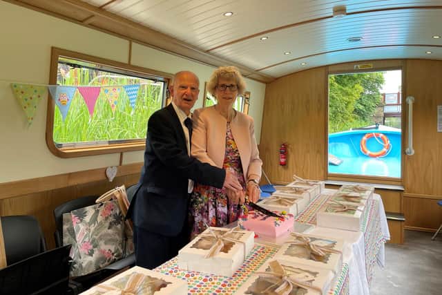 Guests were able to celebrate on the boat.