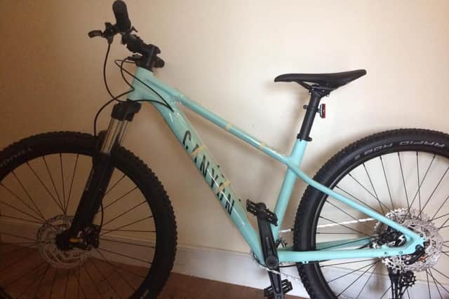 Carolyn's brand new mountain bike, which only arrived from Germany on Friday last week. Pic: Carolyn Embleton.