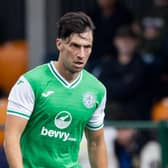 Goalscorer Joe Newell branded Hibs' defeat in Andorra 'an embarrassing night'. Picture: Craig Williamson / SNS Group
