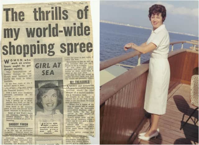 One of Thelma's 'Girl at Sea' articles from the '50s.