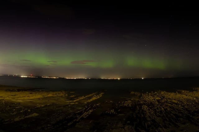 Willie Pollard sent in this great photo of the Northern Lights over Joppa last night.