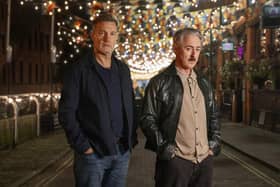 Clive Goss (David Morrissey) and Leo Struthers (Alan Cumming) are locked in a death spiral in the new drama from Russell T Davies, Tip Toe (Picture: BEN BLACKALL/CHANNEL 4)