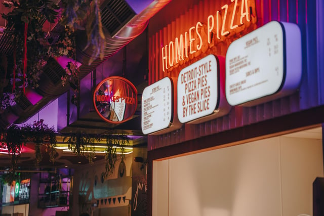 Edinburgh’s proper Detroit-style pizza legends, Homies went down a storm with visitors to the new venue.
