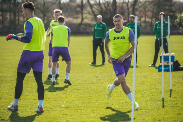Harry Clarke is back in training - but will he feature on Saturday? Picture: Hibernian FC / Matteo Zara