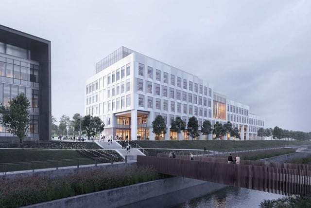 Another Little France development, the £85 million Usher Institute for Population Health Sciences should be completed by next autumn, adding 11,000 m² of university and commercial workspace.
