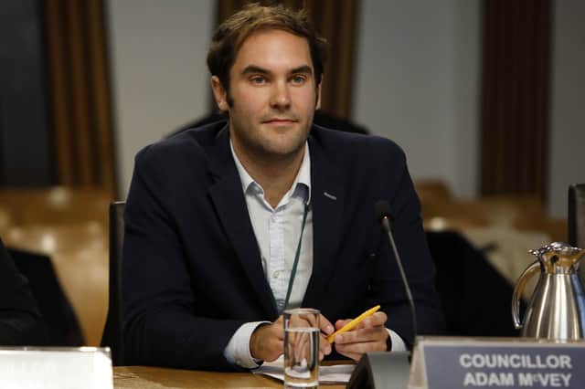 Councillor Adam McVey, leader ofCity of Edinburgh Council